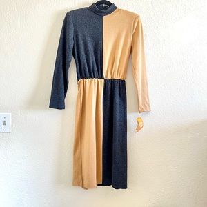 Retro 90s Colorblock Harlequin Dress Y2K vintage